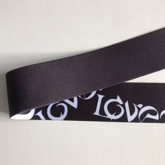 Wholesale Factory Custom Design Print Elastic Webbing