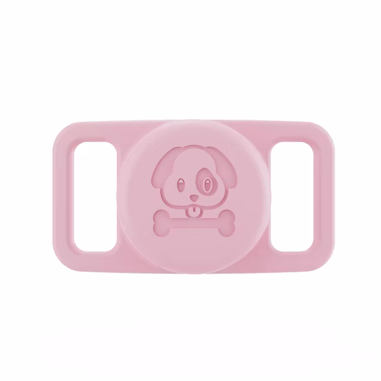 Suporte Airtag colorido de silicone para animais de estimação para coleira de cachorro