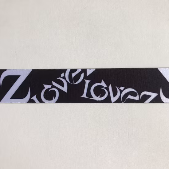 Correia elástica estampada com design personalizado de fábrica por atacado