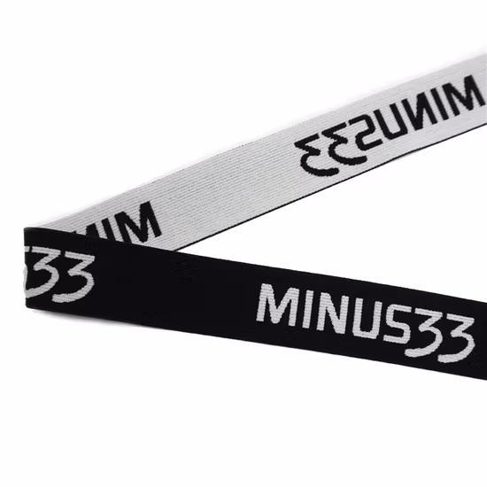 Cinta de nylon elástica Jacquard personalizada de alta qualidade para roupas esportivas de compressão Cinta de borracha elástica